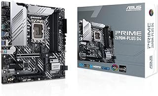 PLACA MAE (INTEL) ASUS PRIME Z690M-PLUS D4 DDR4 LGA1700 12° GERACAO, Preto