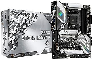 ASRock Placa Mãe B550 Steel Legend (AM4/DDR4/HDMI/DisplayPort/PCIe 4.0/PCIe 3.0/M.2/USB3.2/RGB Sync) – 90-MXBDF0-A0UAYZ