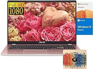 ASUS Notebook Vivobook Go 15 Business 2023, tela FHD de 15,6 polegadas, processador Intel Pentium Silver-N6000, GPU Intel HD, 20GB RAM, SSD de 512 GB, 1 ano de escritório 365, Windows 11 em modo S, com suporte para laptop