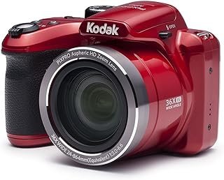 Kodak 16 Astro Zoom AZ365 com LCD de 3 polegadas, vermelho (AZ365-RD)