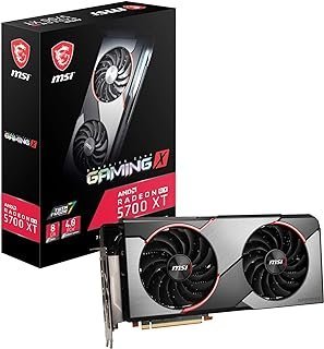 MSI Placa gráfica Gaming Radeon Rx 5700 Xt 256-bit 8GB GDDR6 HDMI/DP Dual Fans Crossfire Freesync Navi Architecture (RX 5700 Xt Gaming X)