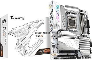 GIGABYTE X670E AORUS PRO X (AM5/ LGA 1718/ AMD/X670E/ EATX/ 5 anos de garantia/DDR5/ Quad M.2/ PCIe 5.0/ USB 3.2 Gen2X2 Type-C/WiFi 7/ Intel 2.5GbE LAN/Q-Flash Plus/EZ-Latch Plus/Placa-mãe)