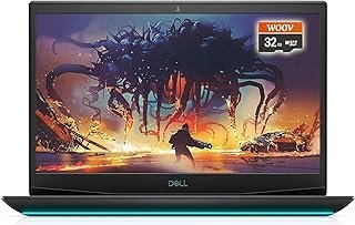 Notebook para jogos Dell G5 de 15,6 polegadas FHD, i7-10750H, teclado retroiluminado, Bluetooth, USB-C, HDMI, Mini DP, NVIDIA GeForce GTX 1650 Ti, Windows 10 Home, preto (32GB de RAM | 1TB PCIe SSD)