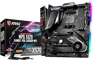 MSI Placa mãe AMD X570 Gaming Pro Carbon Wi-Fi ATX DDR4-SDRAM