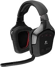 Logitech Fone de ouvido sem fio para jogos G930 com som surround 7.1 (Renovado)