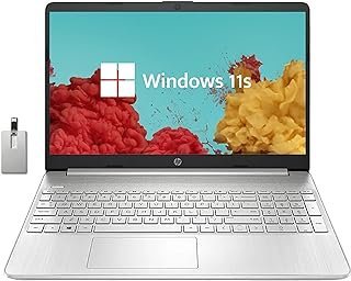 HP Laptop estudantil HD de 15,6 polegadas, Intel Pentium Silver N5030, 32 GB de RAM, SSD PCIe de 1 TB, gráficos Intel UHD, webcam HD, teclado numérico, Wi-Fi 5, Bluetooth, Windows 11, prata, cartão