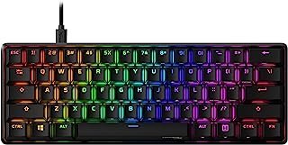 HyperX Alloy Origins 60 – Mechanical Gaming Keyboard – HX Aqua (US Layout), Preto, 56R61AA#ABA