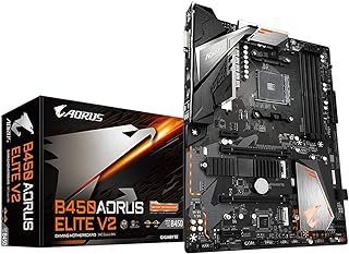 Gigabyte B450 AORUS Elite V2 (AMD Ryzen AM4/ATX/M.2 Protetor térmico/Hmdi/DVI/USB 3.1/DDR4/placa-mãe)