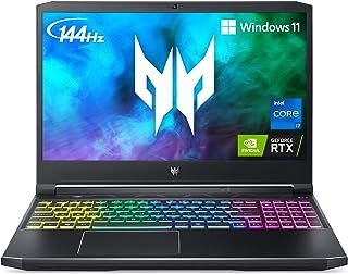 Acer Laptop para jogos Predator Helios 300 PH315-54-760S | Intel i7-11800H | GPU para laptop NVIDIA GeForce RTX 3060 | Display Full HD 144Hz 3ms IPS | 16GB DDR4 | SSD 512GB | Killer WiFi 6 | Teclado RGB