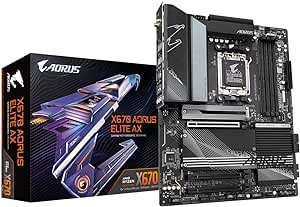 Placa Mãe Gigabyte X670 AORUS ELITE AX WIFI (AM5/4xDDR5/HDMI/USB 3.2/M.2)