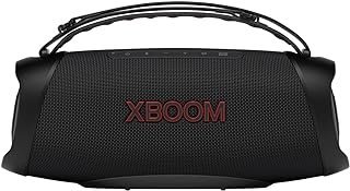 LG Xboom Go XG8T – 60W+60W RMS, Iluminação Lateral, IP67, 15h de Bateria, Woofer (x1) e Tweeters (x2)