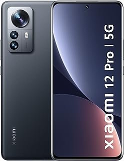 Xiaomi 12 Pro | 5G (12GB+256GB) | Snapdragon 8 Gen 1 | Câmeras emblemáticas de 50+50+50MP (OIS) | Display AMOLED curvo de 10 bits 2K+ | NÃO para operadoras CDMA como Verizon/Sprint/Boost/Cricket/Xfinity – Cinza