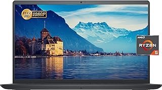 Dell Notebook Inspiron com tela HD de 15,6 polegadas, processador AMD Ryzen 5 3450U, 16 GB de RAM, 1 TB SSD, webcam, HDMI, leitor de cartão SD, Wi-Fi, Windows 11 Home, preto carbono