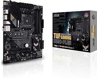 ASUS Placa-mãe para jogos TUF Gaming B550-PLUS AMD AM4 Zen 3 Ryzen 5000 e 3ª geração Ryzen ATX (PCIe 4.0, 2,5 GB LAN, HDMI 2.1, BIOS Flashback, USB 3.2 Gen 2, cabeçalho RGB endereçável Gen 2