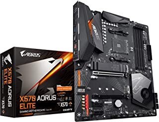Placa mãe Gigabyte X570 AORUS Elite (AMD Ryzen 3000/X570/ATX/PCIe4.0/DDR4/USB3.1/Realtek ALC1200/USB frontal tipo-C/RGB Fusion 2.0/M.2 Protetor térmico/placa mãe para jogo)