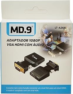 Converter VGA Male to HDMI Female Signal, Stereo, P2 Audio Output