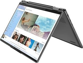 Lenovo Laptop ENOVO Yoga 7i 2 em 1 35.6 cm 2.2K Touchscreen 12th Core i7-1255U Iris Xe Graphics 16GB RAM 512GB SSD WI-FI 6E Thunderbolt 4 Backlit KB w/FP Windows 11 Pro RATZK 32GB USB, Storm Grey,