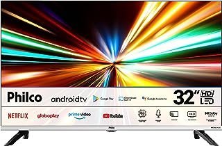 Fast Smart TV LED 32”, PTV32M8GAGCMBLH, Philco, Google Play, Dolby Audio