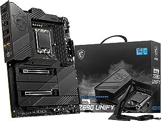 MSI Placa-mãe para jogos MEG Z690 Unify (ATX, Intel Core de 12ª geração, soquete LGA 1700, DDR5, PCIe 5, Dual 2.5G LAN, M.2 Compartimentos, Wi-Fi 6E)