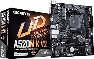 Placa Mãe Gigabyte A520m K V2, Ddr4, A4, Micro Atx