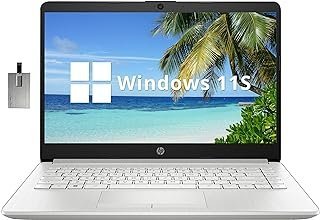 HP Laptop Premium Stream HD de 14 polegadas, processador Intel Celeron N4120, 4 GB de RAM, 64 GB eMMC, Intel UHD Graphics 600, câmera HD, WiFi 5, HDMI, 1 ano grátis Office 365, Win 11s, prata, cartão