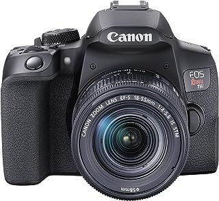 Canon EOS Rebel T8i EF-S 18-55 mm é kit de lentes STM, preto