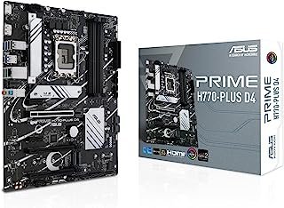 ASUS Placa-mãe Prime H770-PLUS D4 Intel® H770(13ª e 12ª geração) LGA 1700 ATX com PCIe 5.0, 3xPCIe 4.0 M.2, DDR4, 2.5Gb LAN, DisplayPort, HDMI, USB 3.2 Geração 2 Tipo-C, Thunderbolt™ (USB4®)