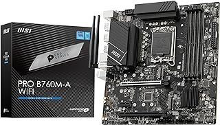 Placa Mãe MSI PRO B760M-A WIFI (LGA 1700/4xDDR5/HDMI/DisplayPort/M.2/USB 3.2)