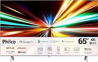 Fast Smart TV QLED 65”, Ultra HD 4K, PTV65G3BGTSSBL, Philco, Dolby Vision, Dolby Atmos, Google TV, Eye Protection