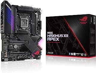 ASUS Placa-mãe ROG Maximus XII Apex Intel Z490 LGA 1200 ATX Gaming (16 estágios de potência, DDR4 5000, Intel Wi-Fi 6, Intel 2,5 Gb LAN, triple M.2, OptiMem III, USB 3.2 Gen 2 e Aura Sync RGB)