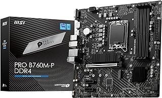 Placa Mãe MSI PRO B760M-P DDR4 (LGA 1700/4xDDR4/HDMI/DP/VGA/M.2/USB 3.2)