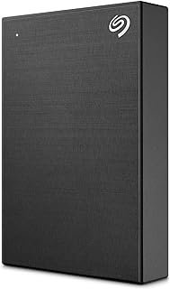 Seagate Unidade HHD externa One Touch 5TB com serviços de recuperação de dados de resgate, preta (STKC5000400)