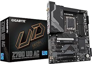 GIGABYTE Z790 UD AC (LGA 1700/ Intel Z790/ ATX/ DDR5/ Triple M.2/ PCIe 5.0/ USB 3.2 Gen2X2 Tipo-C/Intel Wi-Fi/ 2.5GbE LAN/PCIe EZ-Latch/Multi-Key/Placa-mãe)