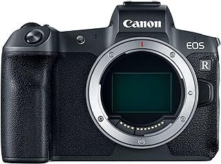 Canon Câmera Sem Espelho De Quadro Completo [Eos R] | Câmera De Vlogging (Corpo) Com 30.3 Mp Sensor Cmos Full-Frame, Dual Pixel Cmos Af, Wi-Fi E Gravação De Vídeo 4K Até 30 Fps Preto