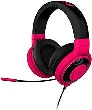 Razer Fone de ouvido Kraken Pro sobre a orelha PC e música, vermelho neon (RZ04-00871200-R3M1)