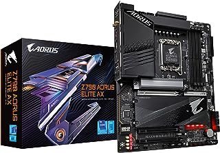 GIGABYTE Z790 AORUS Elite AX (LGA 1700/ Intel Z790/ ATX/DDR5/ Quad M.2/ PCIe 5.0/ USB 3.2 Gen2X2 Type-C/Intel WiFi 6E/ 2.5GbE LAN/Q-Flash Plus/PCIe EZ-Latch/placa-mãe para jogos)