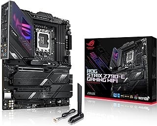ASUS ROG Strix Z790-E Gaming WiFi 6E LGA 1700 (Intel 14ª, 13ª e 12ª geração) ATX placa-mãe para jogos (PCIe 5.0, DDR5, 18+1 estágios de energia, 2,5 Gb LAN, Thunderbolt 4,5xM.2, 1xPCIe 5.0 M.2, porta