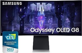 MONITOR SAMSUNG ODYSSEY OLED G8 com um tempo de resposta de 0,1ms na tela de 175Hz
