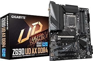 Gigabyte Z690 UD AX DDR4 (LGA 1700/ Intel Z690/ ATX/ DDR4/ Triple M.2/ PCIe 5.0/ USB 3.2 Gen2X2/ Type-C/WiFi 6/2.5GbE LAN/placa-mãe)