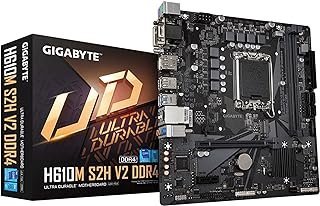 GIGABYTE H610M S2H V2 DDR4 (H610/Intel/LGA 1700/Micro ATX/DDR4/Single M.2/PCIe 4.0/USB 3.2 Gen1/Realtek GbE LAN/placa-mãe)