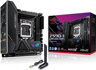 Placa mãe ROG Strix Z590-I Gaming WiFi 6E LGA 1200 (Intel® 11th/10th Gen) mini-ITX para jogos (PCIe 4.0, 8+2 estágios de energia, Thunderbolt 4 Onboard, LAN 2,5 Gb, USB 3.2 Gen 2 painel