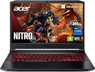 Acer Laptop para jogos Nitro 5 AN515-57-79TD | Intel Core i7-11800H | NVIDIA GeForce RTX 3050 Ti Laptop GPU | Tela FHD 144Hz IPS 8GB DDR4 | SSD NVMe 512GB | Killer Wi-Fi 6 | Teclado retroiluminado