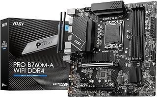 Placa mãe LGA 1700 / DDR4 MSI PRO B760M-A WiFi DDR4 ProSeries (mATX)