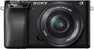 Sony Câmera sem espelho Alpha A6100 com lente de zoom de 16 a 50 mm, preta (ILCE6100L/B)