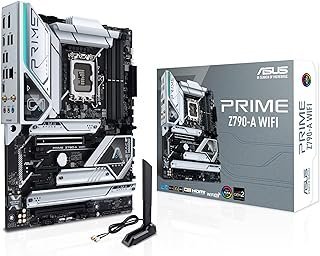 ASUS Placa mãe Prime Z790-A WiFi 6E LGA 1700 (Intel 14ª, 13ª e 12ª) ATX (16+1 DrMOS, PCIe 5.0, DDR5, 4X M.2 Slots, 2.5 Gb LAN, USB 3.2 Gen 2 Painel Frontal Tipo-C, Thunderbolt 4/USB4, DP)