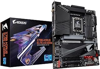 GIGABYTE Placa-mãe Z790 AORUS Elite AX DDR4 ATX com Intel Z790, Quad M.2, PCIe 5.0, Wi-Fi 6E, LAN 2.5GbE