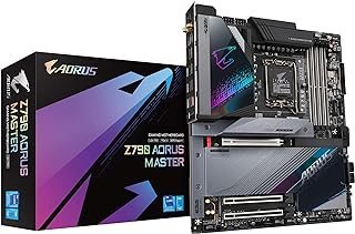 GIGABYTE Z790 AORUS Master (LGA 1700/ Intel Z790/ EATX/ DDR5/ 5* M.2/ PCIe 5.0/ USB 3.2 Gen2X2 Type-C/Intel WiFi 6E/ Marvell AQtion 10GbE LAN/Q-Flash Plus/EZ-Latch Plus/placa-mãe para jogos)