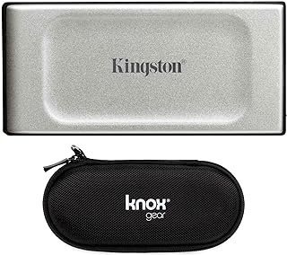 Kingston XS2000 2TB High-Performance Portable External SSD with Knox Gear Hard Travel Case Bundle (2 Items)
