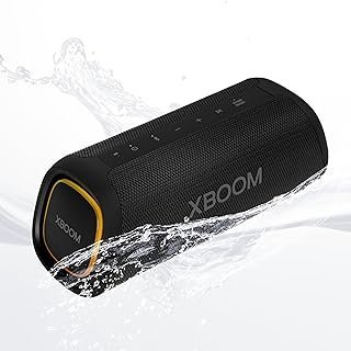 Caixa de Som Bluetooth LG Xboom Go XG7S – Bateria 24H, 30W+10W RMS, Iluminação de Estúdio, IP67, Track Woofer de Fibra de Carbono