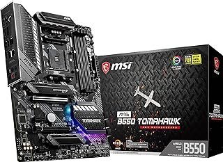 MSI Placa-mãe para jogos MAG B550 TOMAHAWK (processadores AMD AM4, DDR4, PCIe 4.0, SATA 6Gb/s, M.2, USB 3.2 Gen 2, HDMI/DP, ATX, AMD Ryzen série 5000)